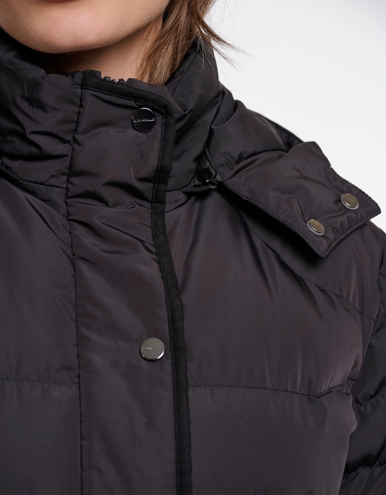 Rino & Pelle Nusa Womens Padded Coat With Detachable Hood - Black