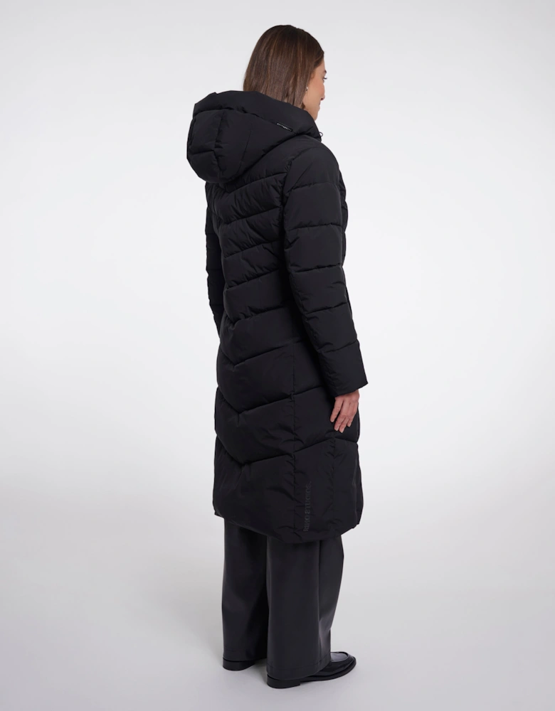 Rino & Pelle Zendaya Womens Padded Coat With Hood - Black