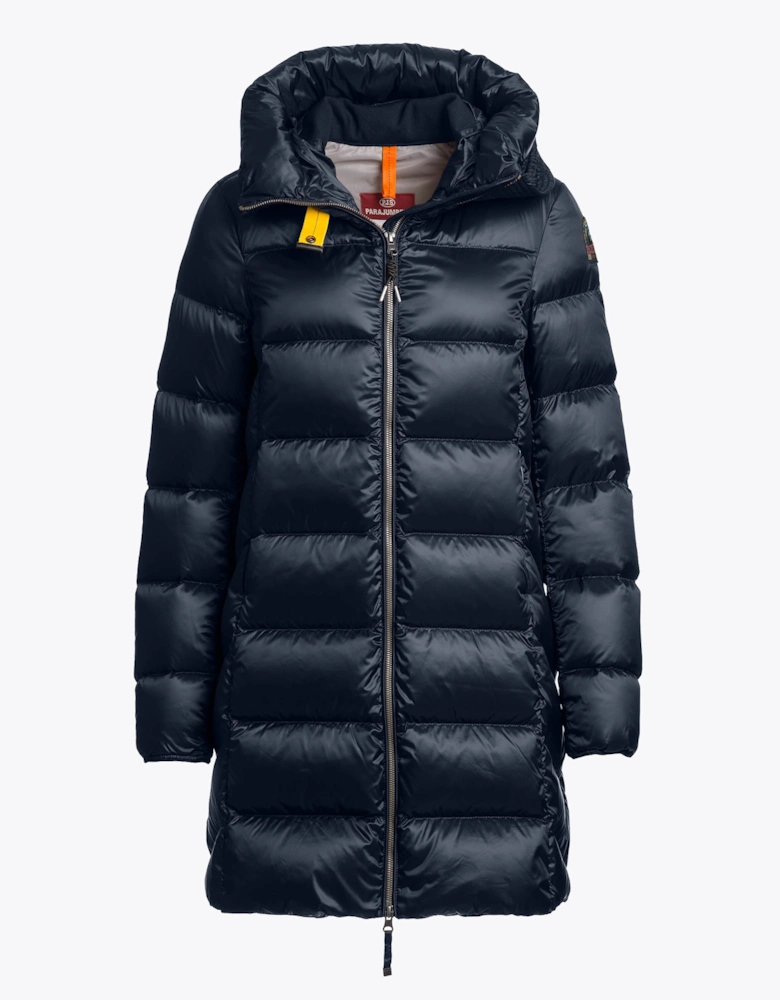 Parajumpers Marion Womens Down Jacket with Hood - Blue Navy 316