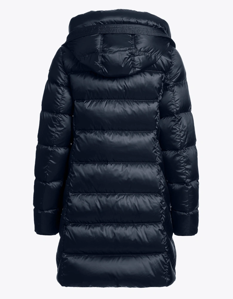 Parajumpers Marion Womens Down Jacket with Hood - Blue Navy 316