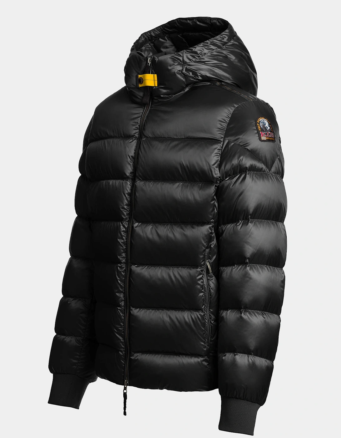 Parajumpers Pharrell Mens Hooded Down Bomber Jacket - Black 541