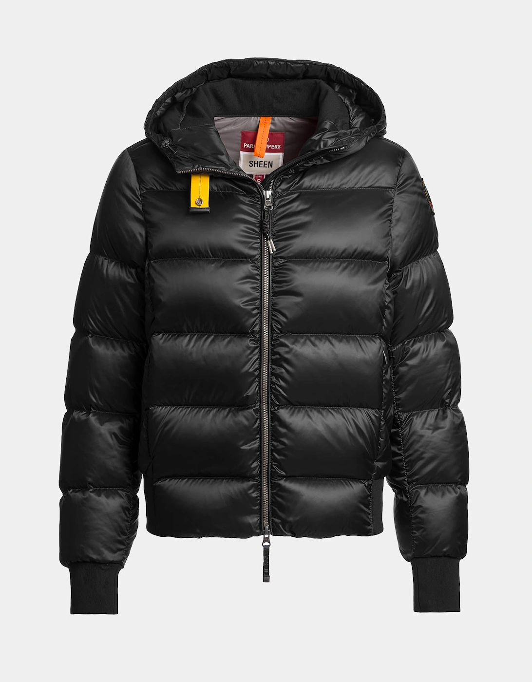 Parajumpers Mariah Womens Hooded Down Bomber Jacket - Black 541