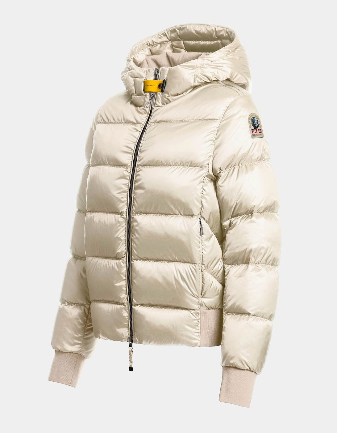 Parajumpers Mariah Womens Hooded Down Bomber Jacket - Warm Ivory 132