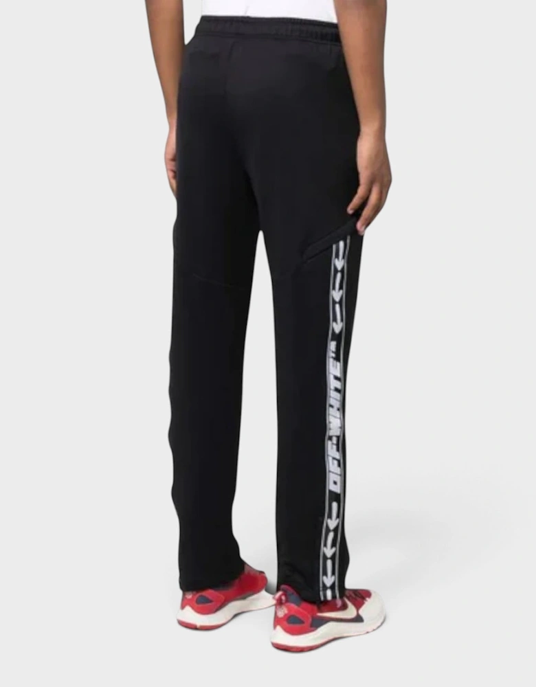Logoband Sport Sweatpants Black White