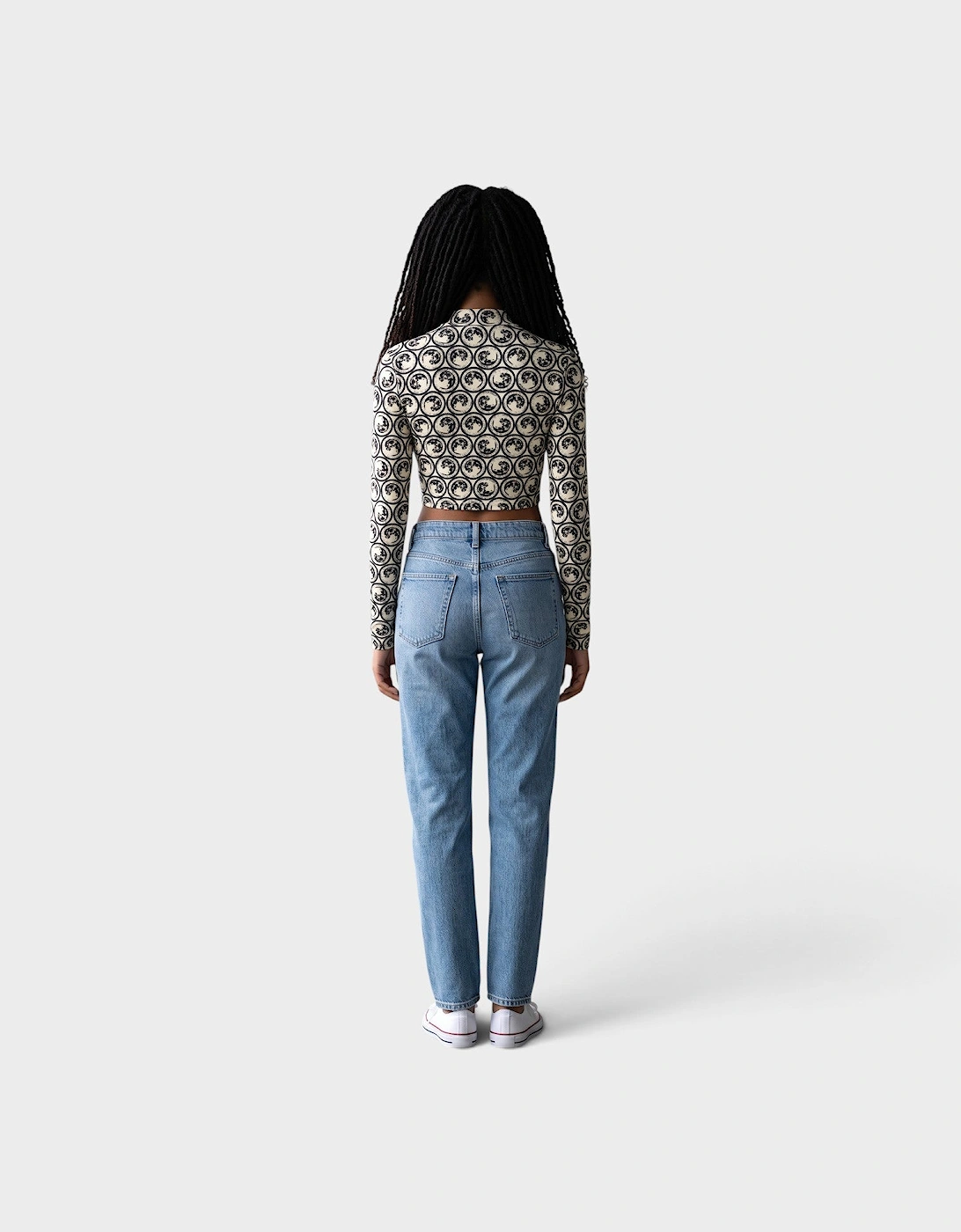 Moon Sec Skin Turtle Crop Top Yellow Black