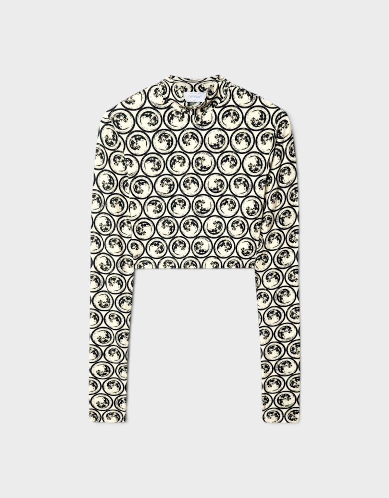 Moon Sec Skin Turtle Crop Top Yellow Black