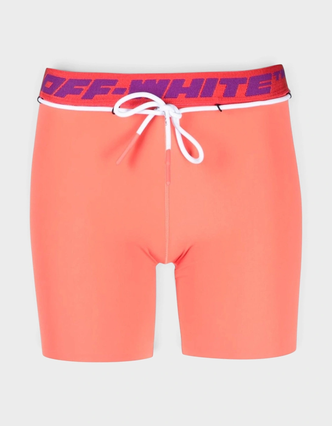 Logo Waistband Track Shorts Coral Red