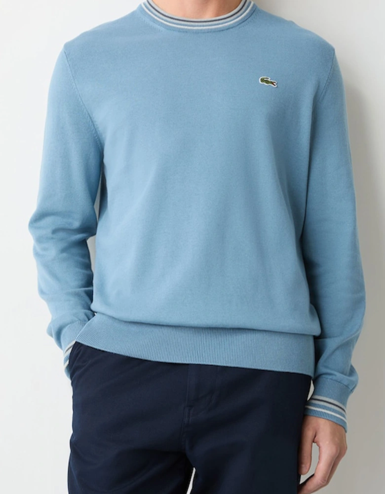 Lacoste Striped Cotton Jersey Sweater