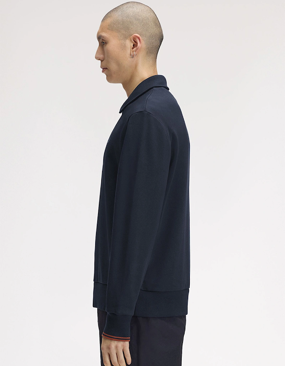 Fred Perry Half Zip Collared Sweatshirt