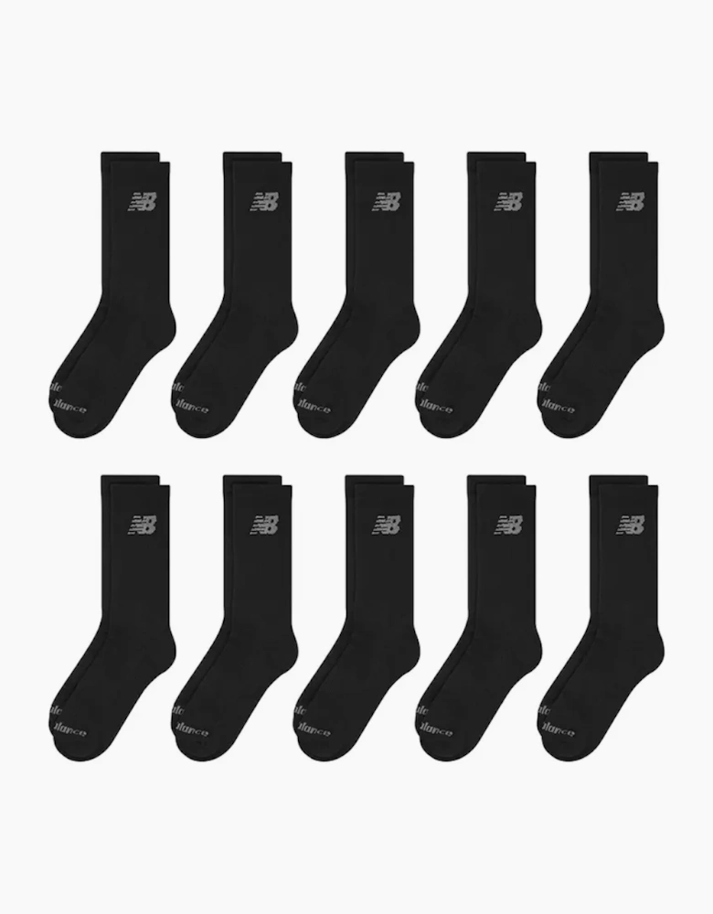 New Balance 10-Pack Cushioned Crew Socks