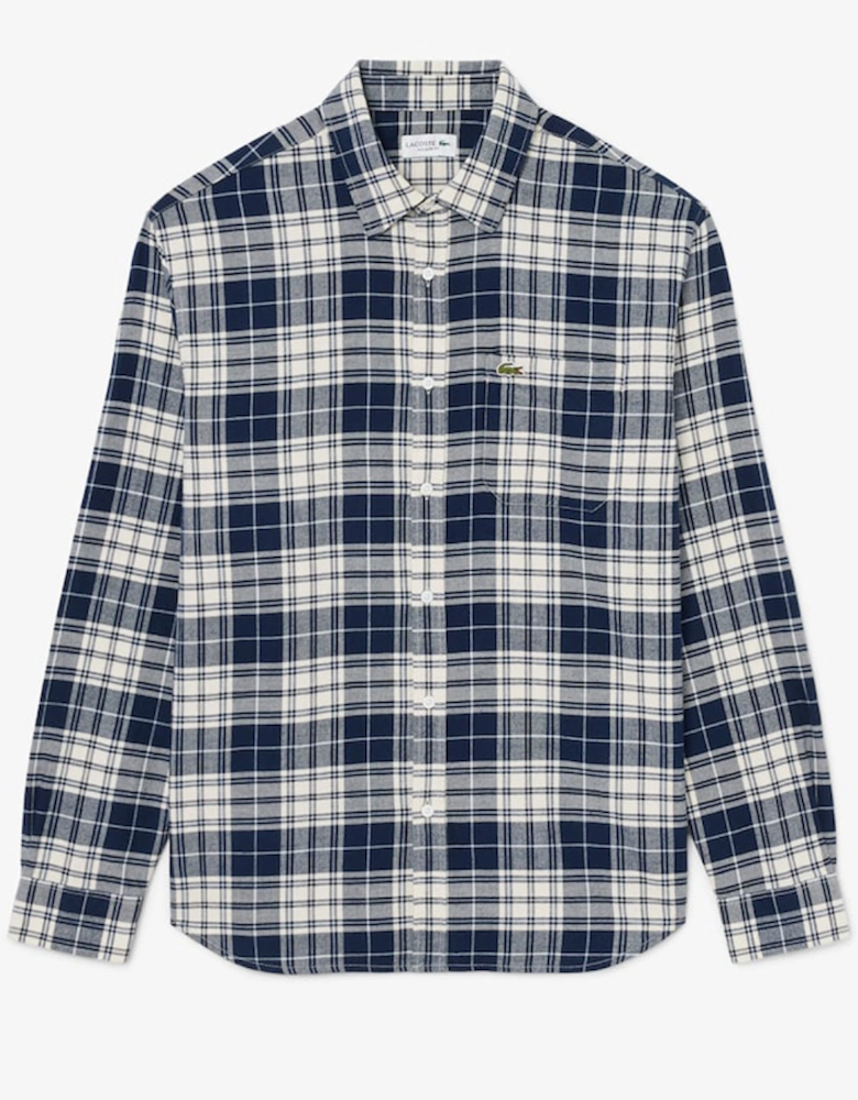 Lacoste Regular Fit Plaid Flannel Shirt
