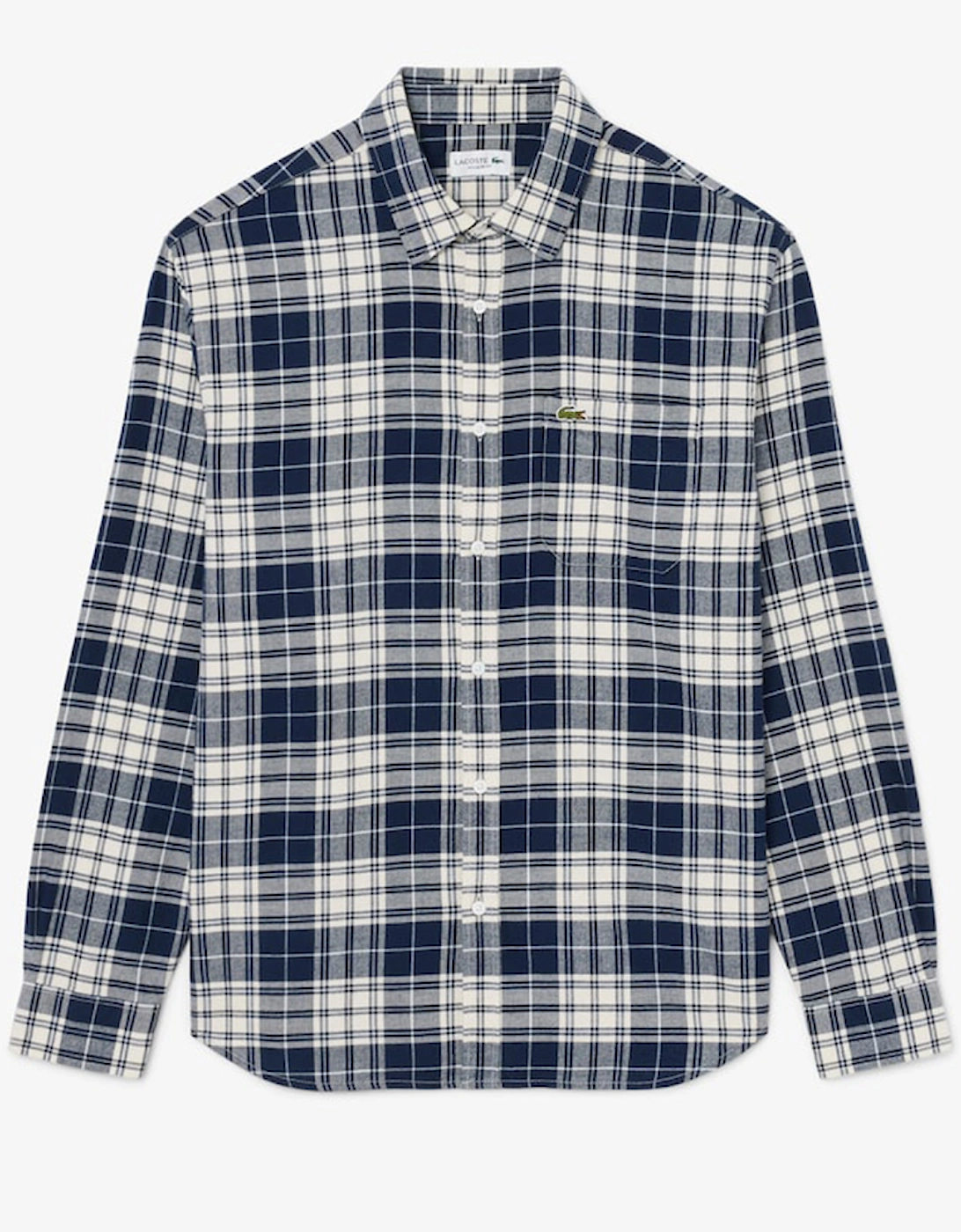 Lacoste Regular Fit Plaid Flannel Shirt