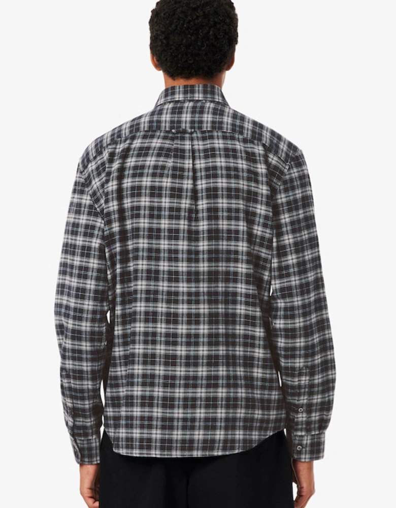 Lacoste Regular Fit Plaid Flannel Shirt