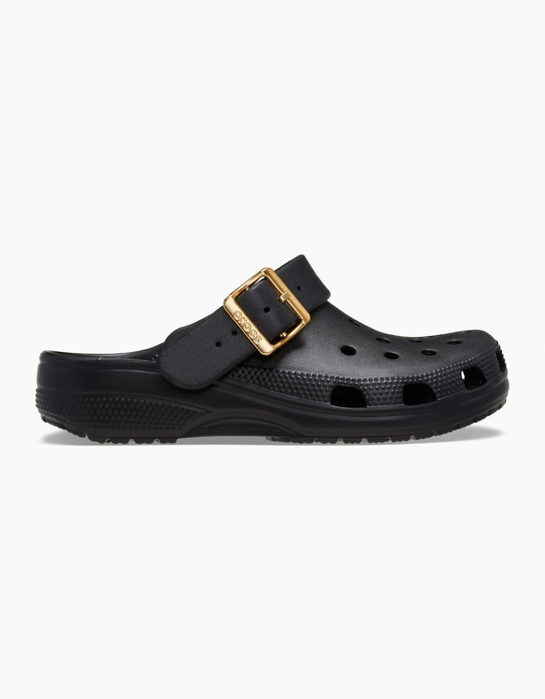 Classic Metallic Buckle Womens Clogs