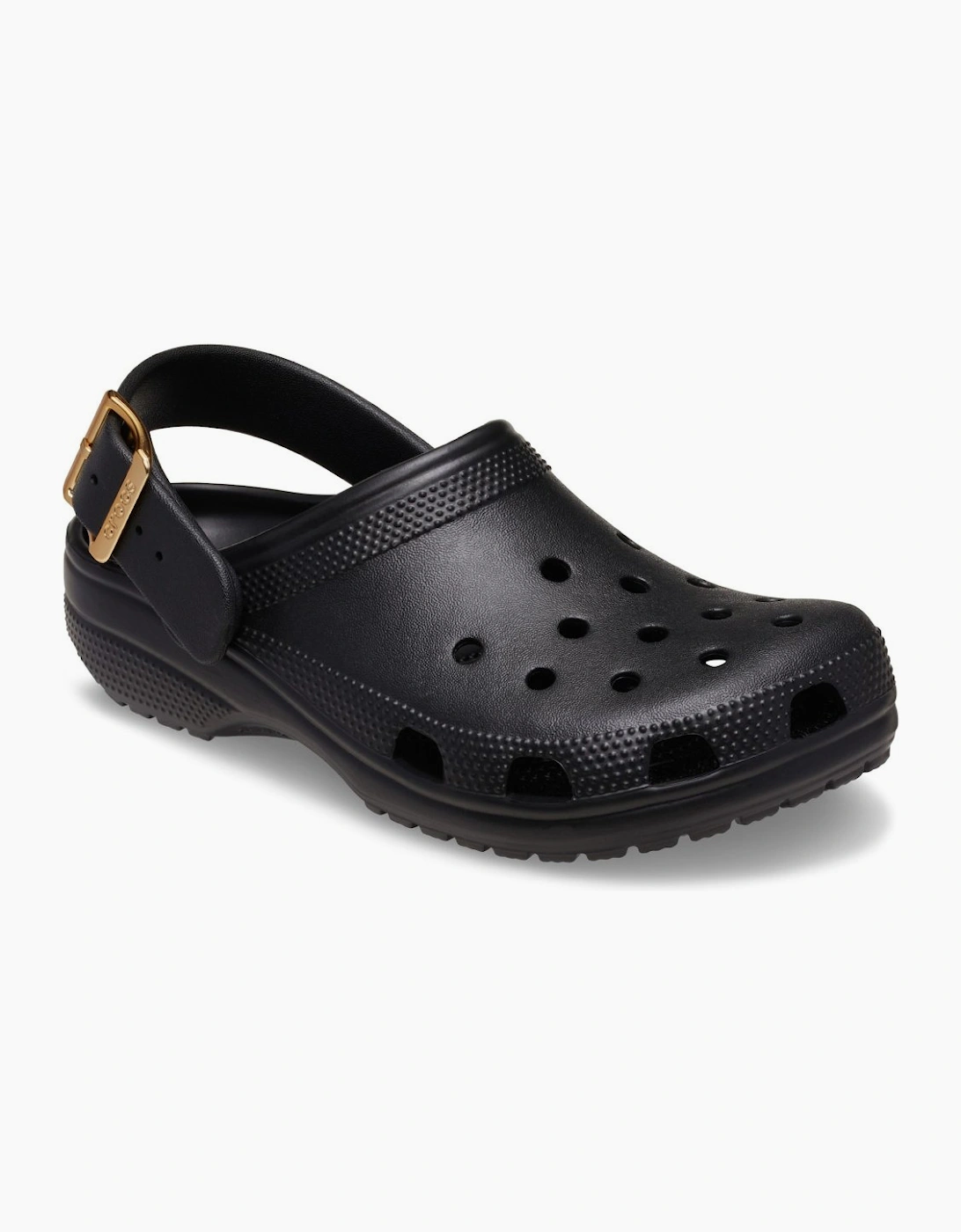 Classic Metallic Buckle Womens Clogs