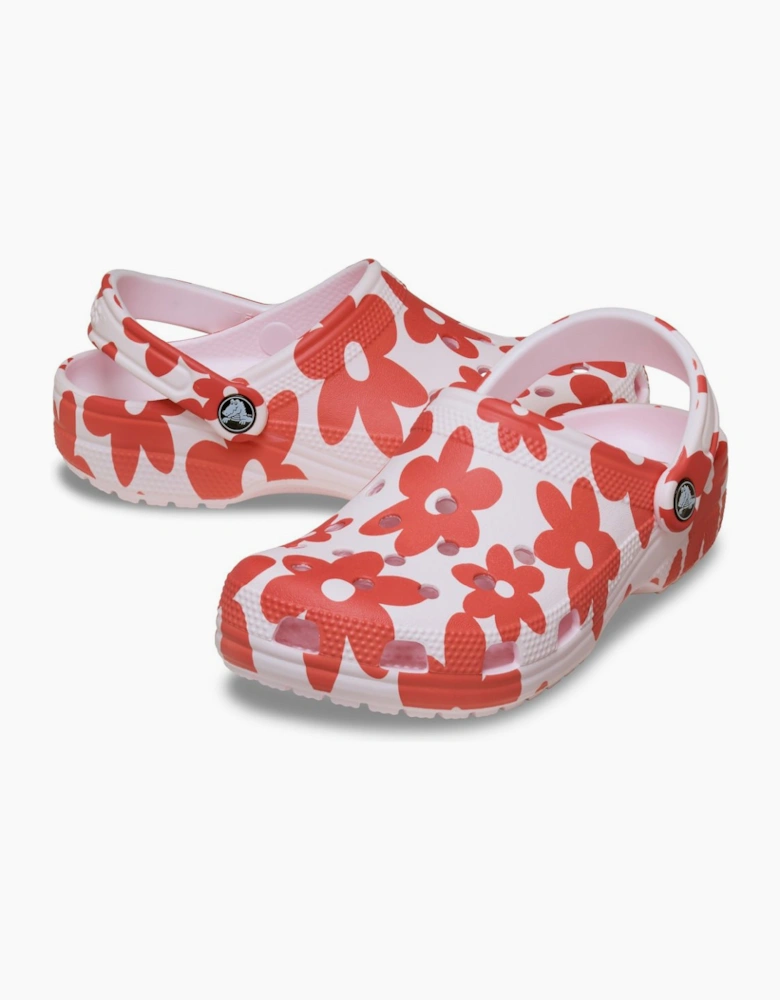 Classic Pop Petals Womens Clogs