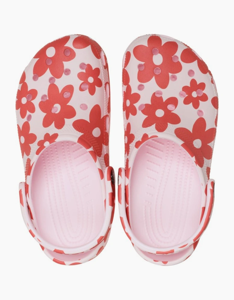Classic Pop Petals Womens Clogs