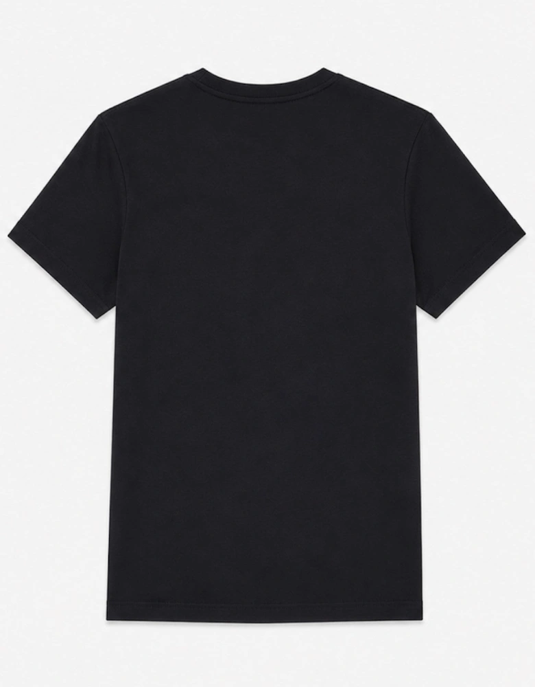 Nike Mens Embroidered Logo Swoosh T Shirt in Black