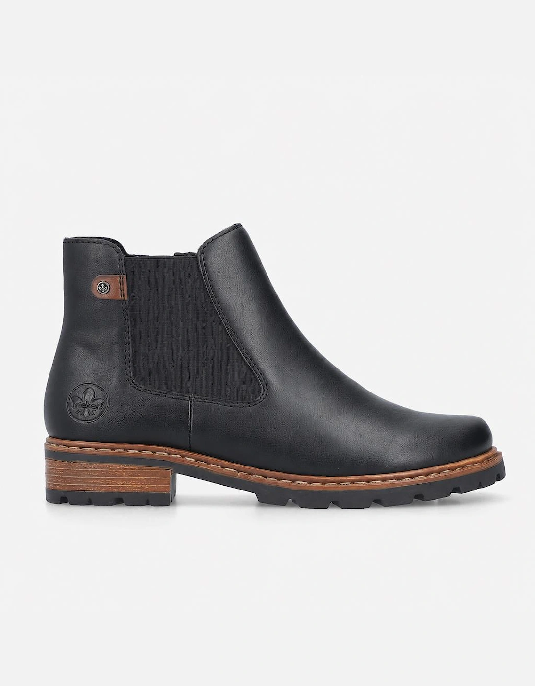 Rieker Z9354 Womens Ankle Boots Black/Mahogany