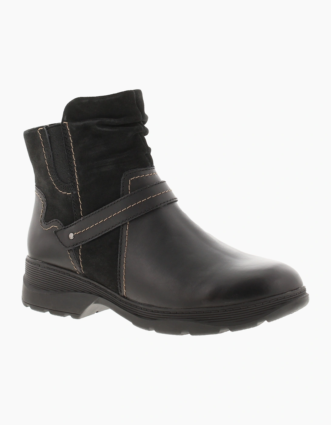 Clarks Women's Clarks Womens Ankle Boots Aveleigh Leather black UK Size