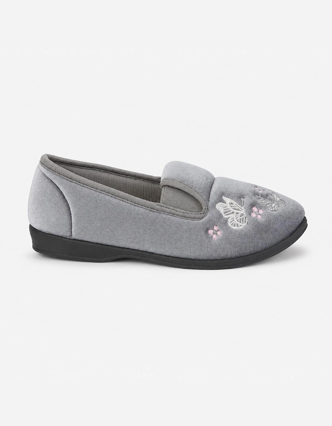 Jo & Joe CHERISH Womens Full Slippers Grey