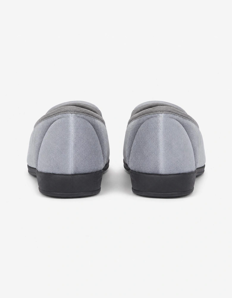 Jo & Joe CHERISH Womens Full Slippers Grey