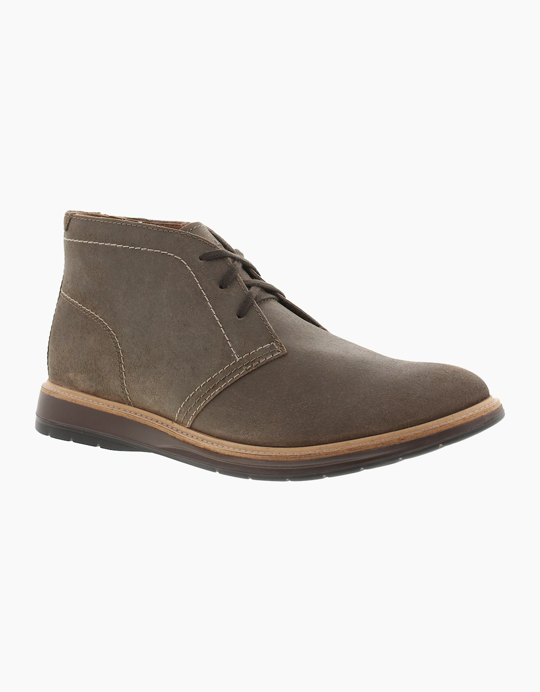 Clarks Men's Clarks Mens Chukka Boots Chantry Mid Grey Waxy Suede Lace Up grey UK Size