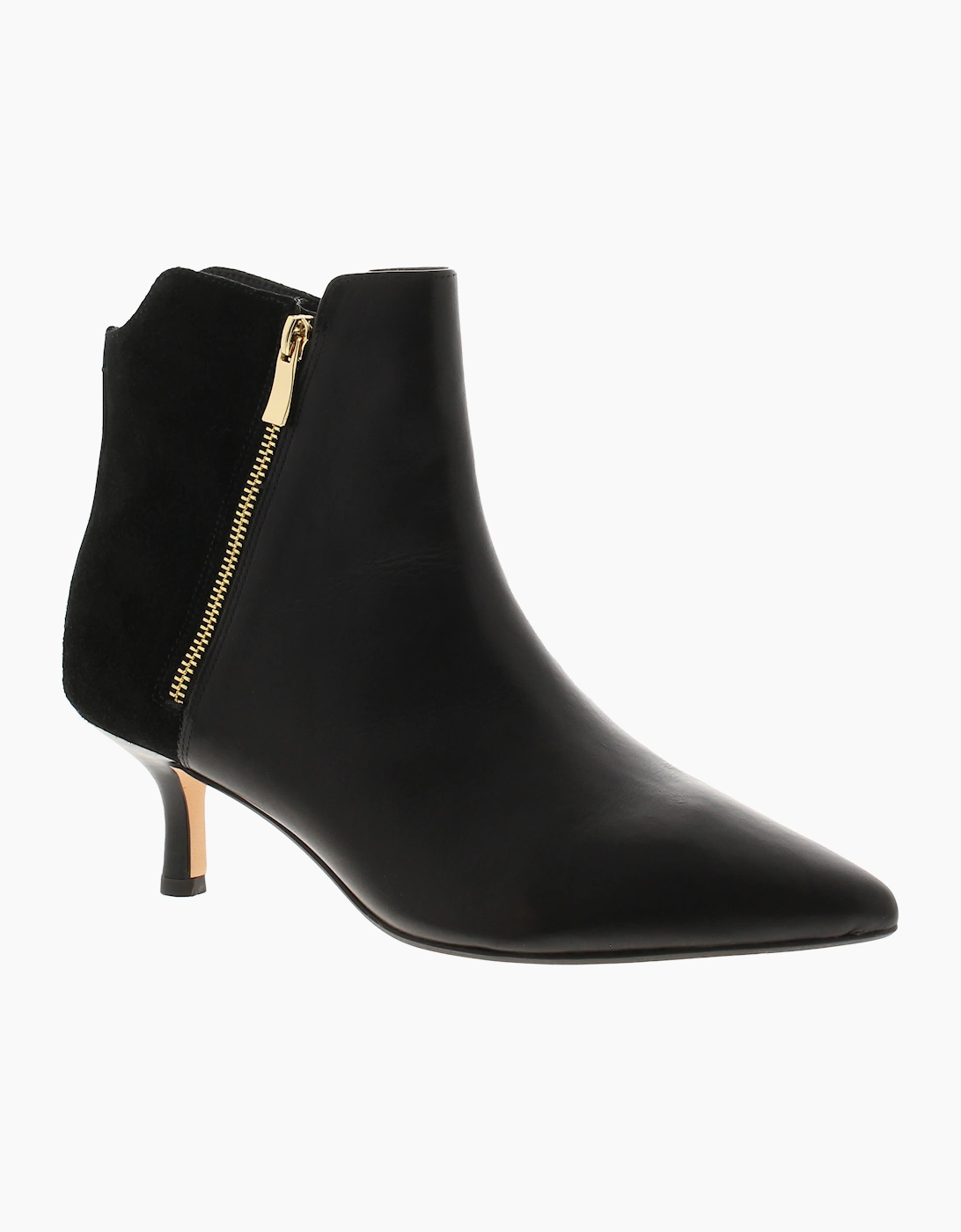 Clarks Women's Clarks Womens Ankle Boots Violet 55 Zip Black Leather Zip black UK Size