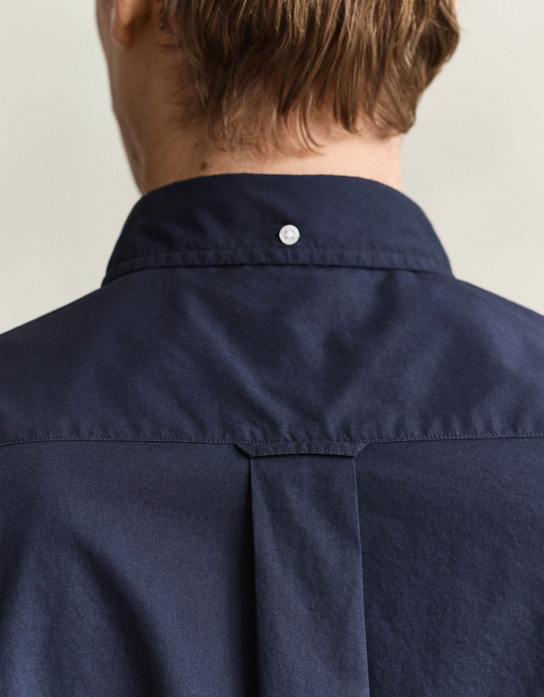 GANT Mens Regular Fit Long Sleeve Poplin Shirt - 433 Evening Blue