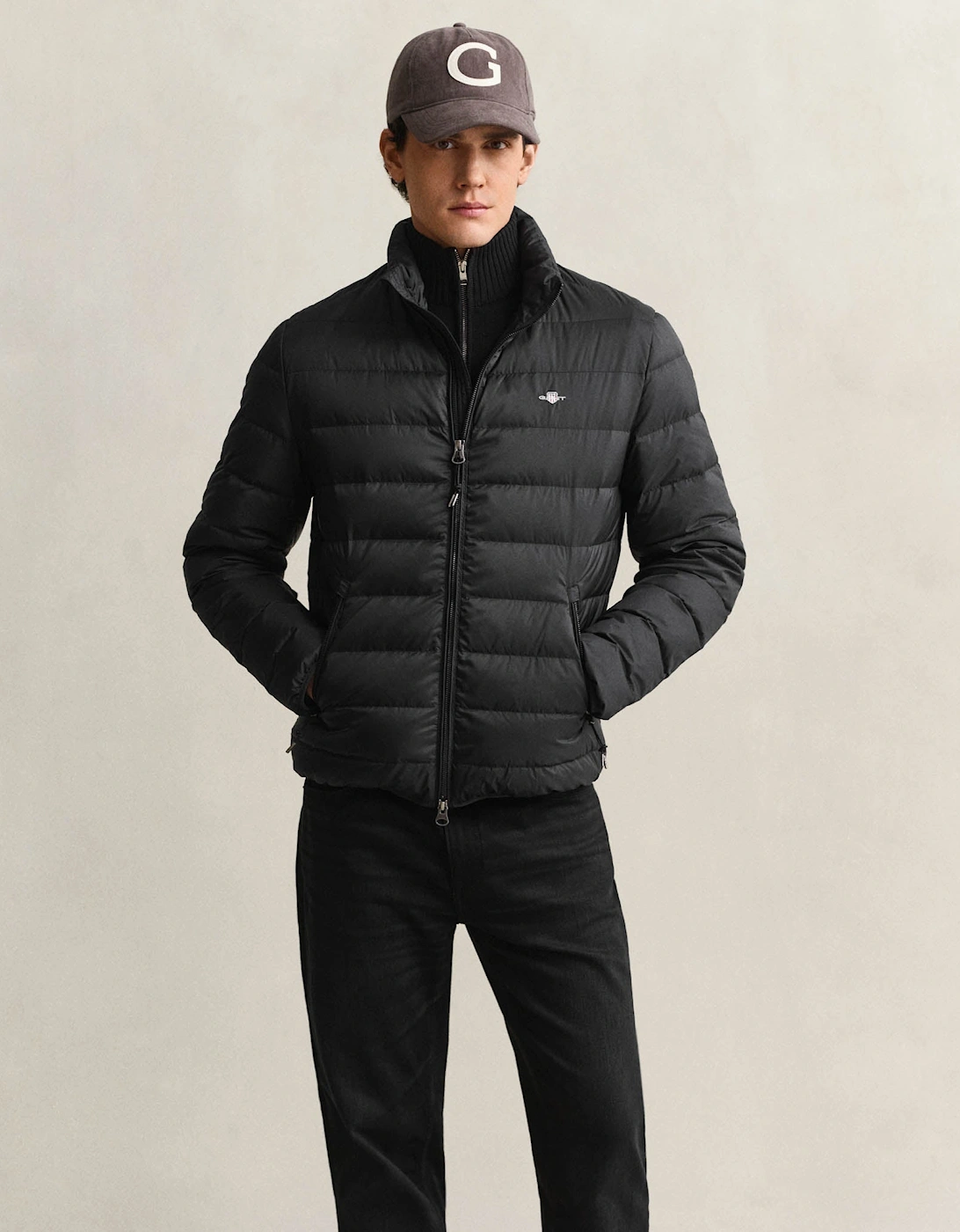 GANT Mens Light Down Jacket - 5 Black