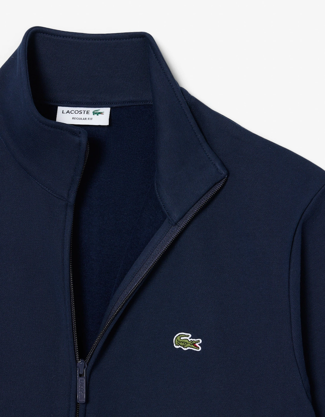 Lacoste Half Zip Mens Fleece Sweatshirt - Navy Blue 166