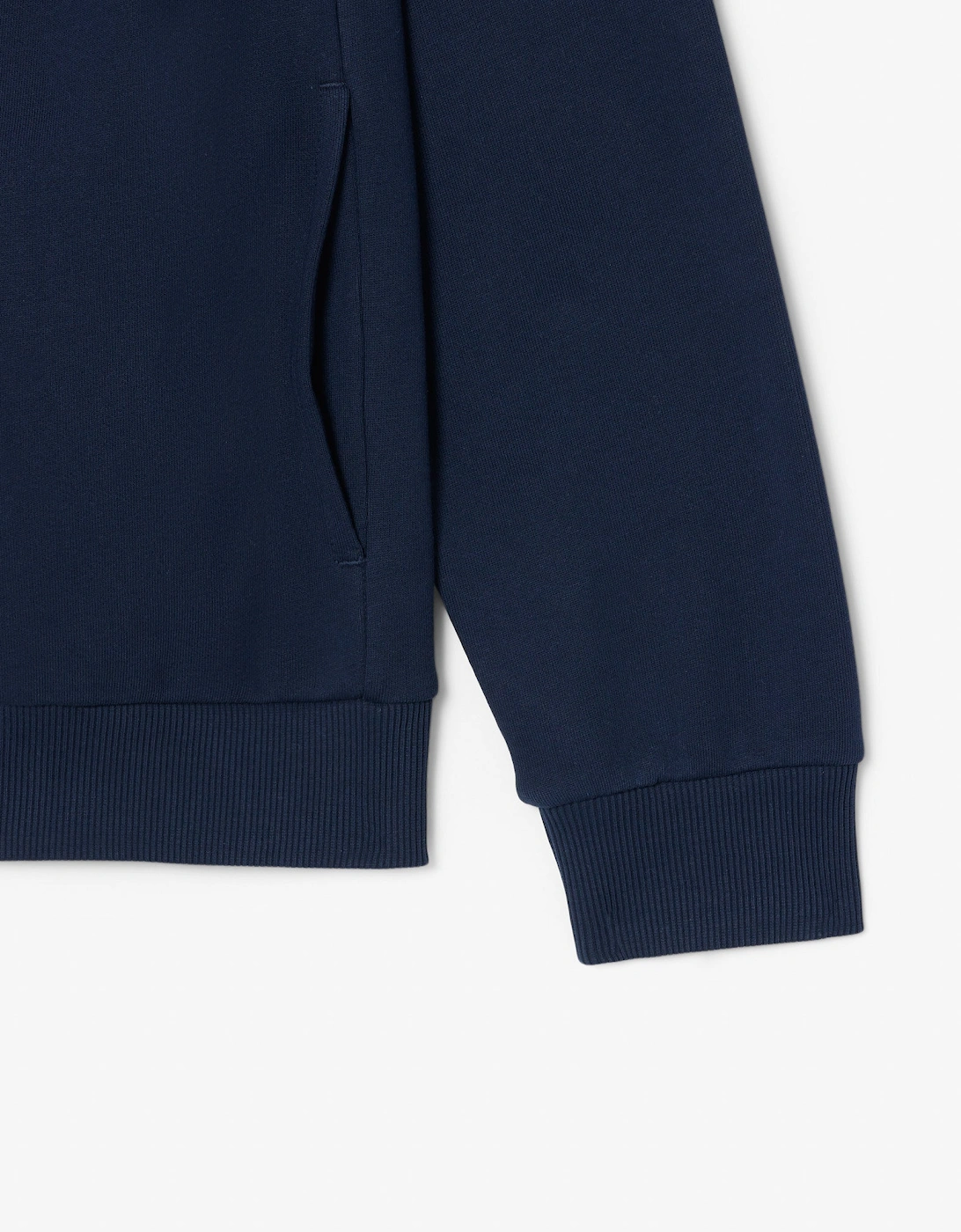 Lacoste Half Zip Mens Fleece Sweatshirt - Navy Blue 166