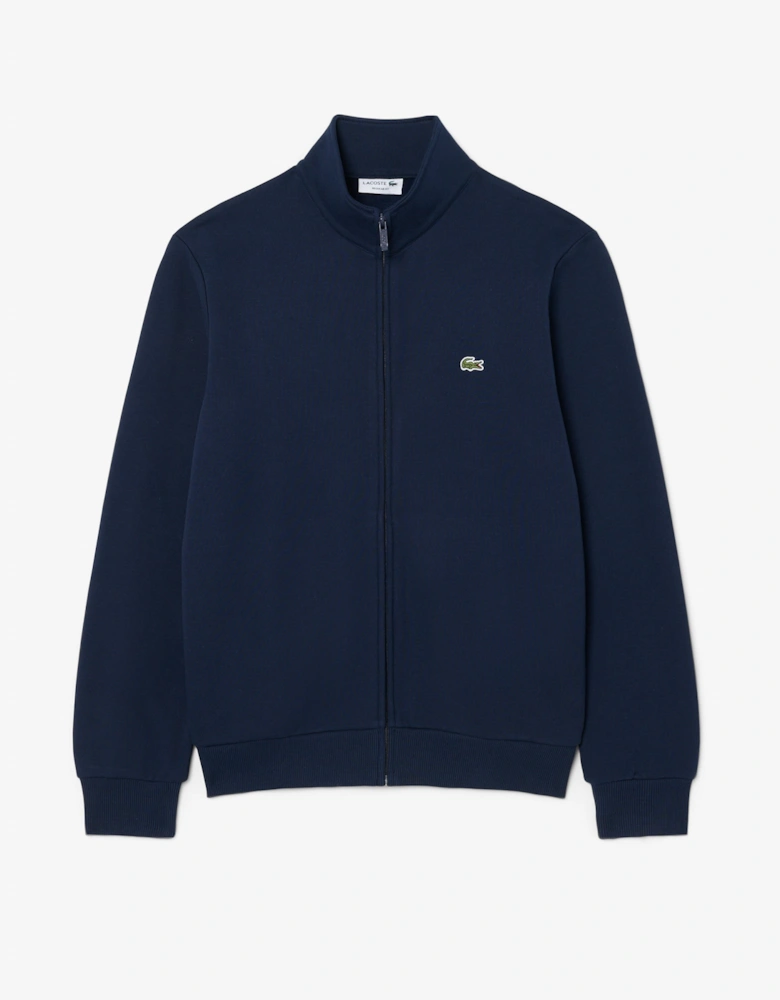 Lacoste Half Zip Mens Fleece Sweatshirt - Navy Blue 166