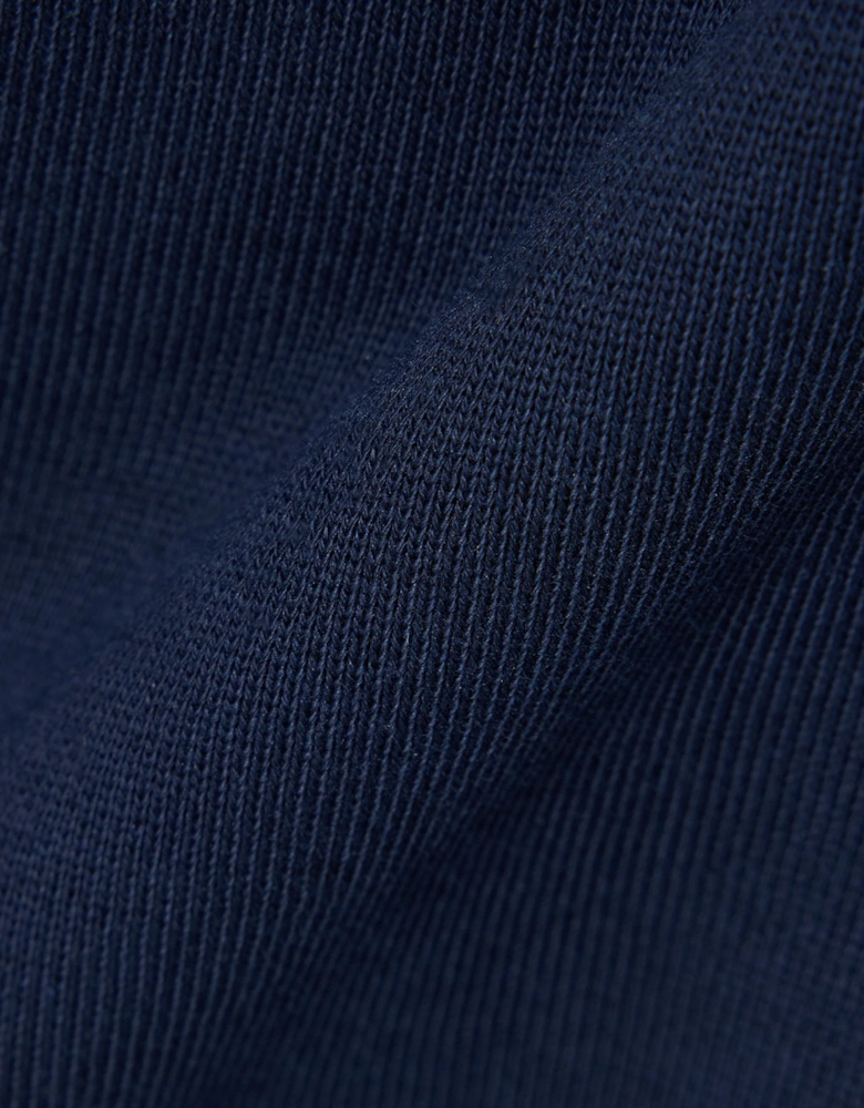 Lacoste Half Zip Mens Fleece Sweatshirt - Navy Blue 166