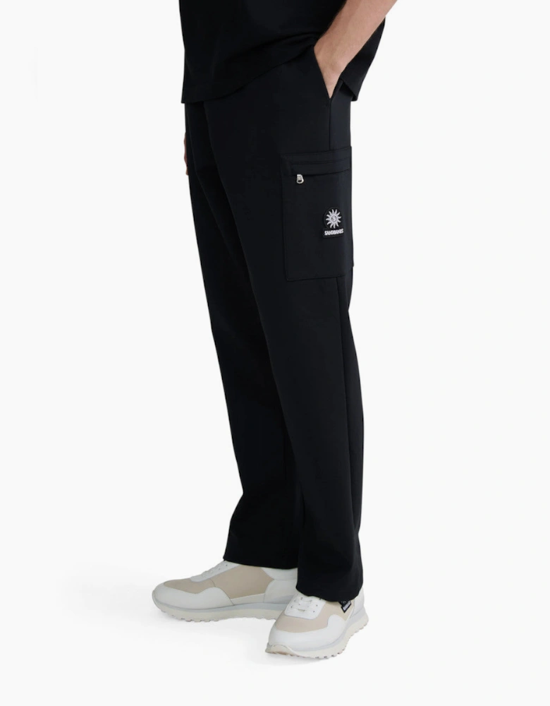 Sandbanks Interlock Open Hem Sweatpant Black