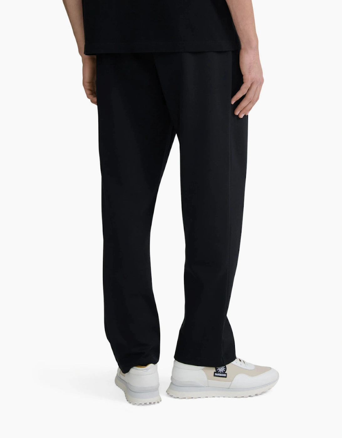 Sandbanks Interlock Open Hem Sweatpant Black