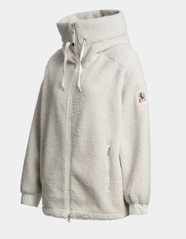 Parajumpers Noelle Womens Full Zip Sweatshirt - Chalk White 131