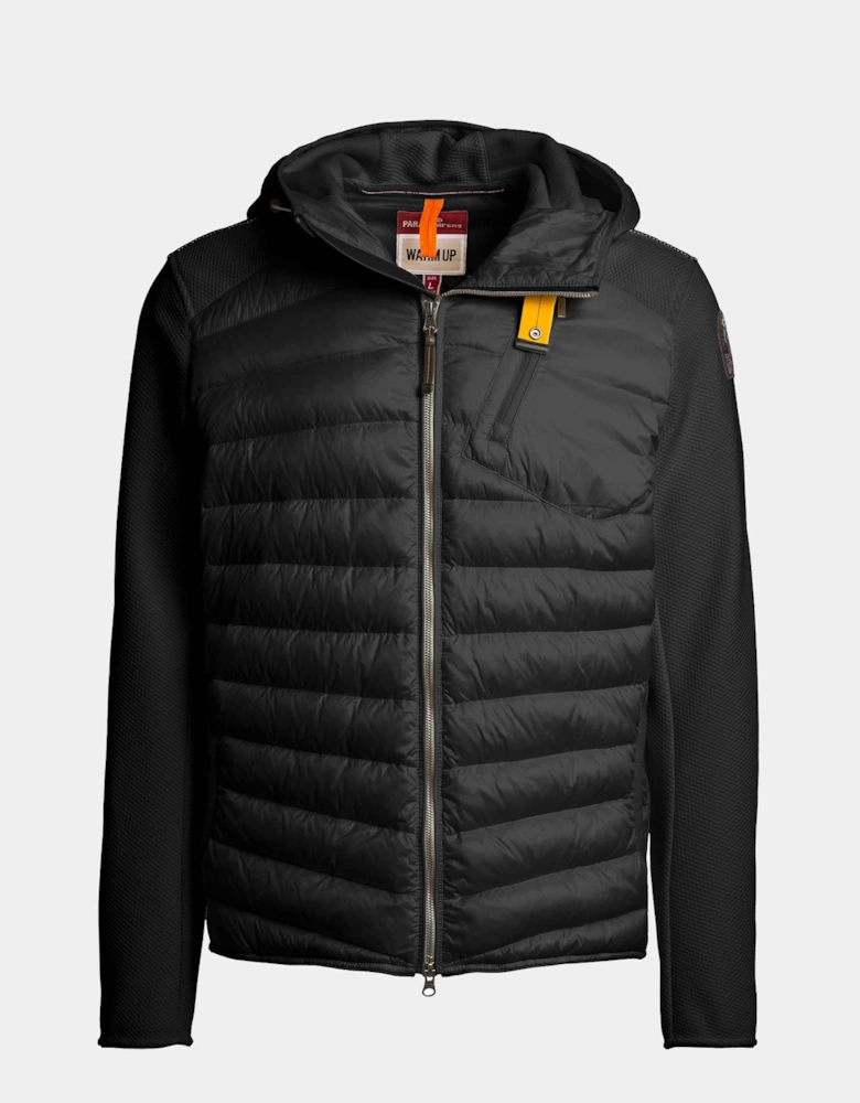 Parajumpers Nolan Mens Hybrid Hooded Jacket - Black 541