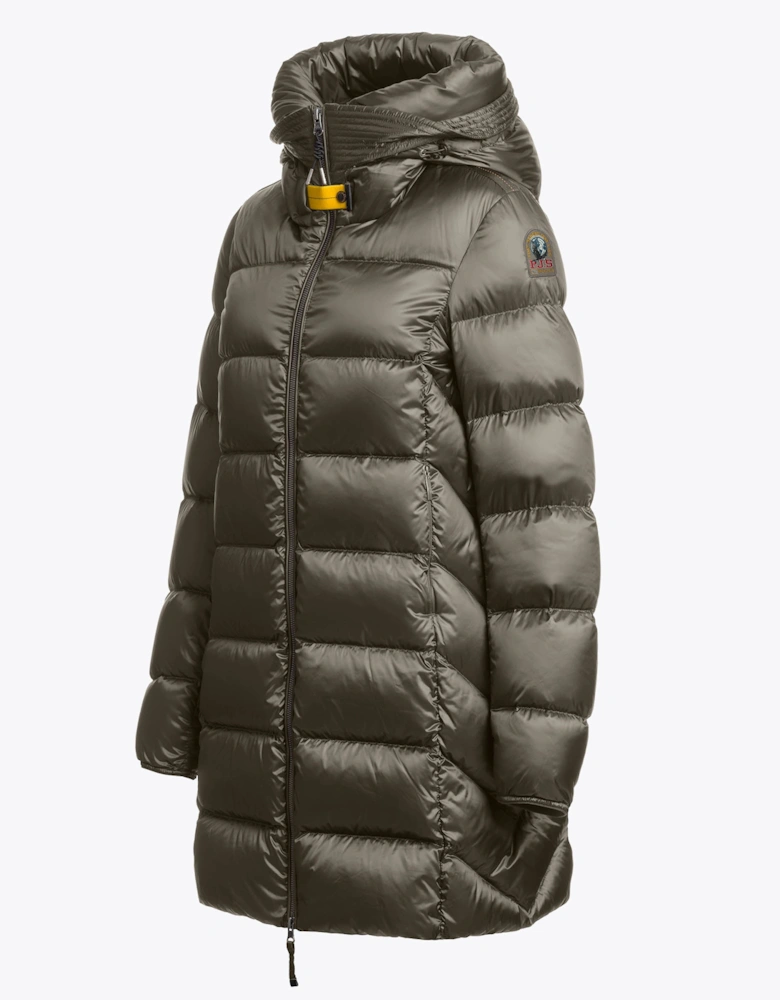 Parajumpers Marion Womens Down Jacket with Hood - Taggia Olive 218