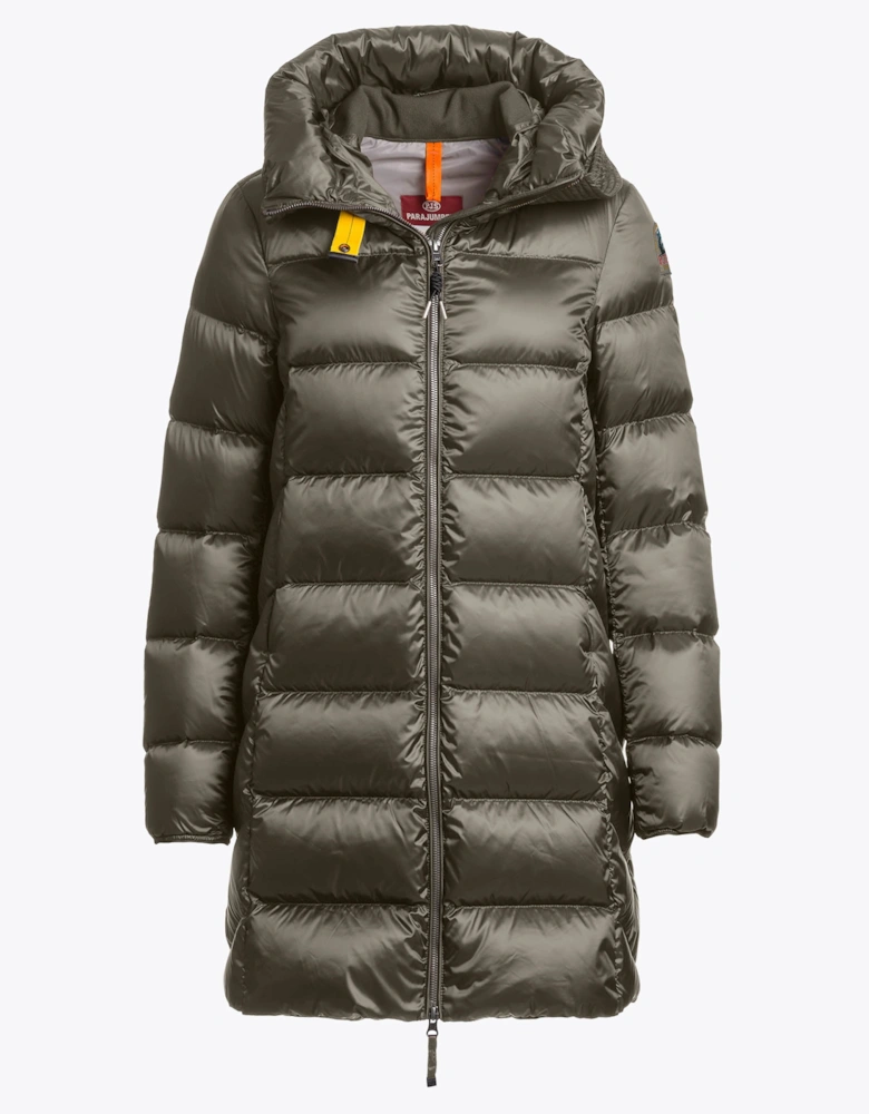 Parajumpers Marion Womens Down Jacket with Hood - Taggia Olive 218
