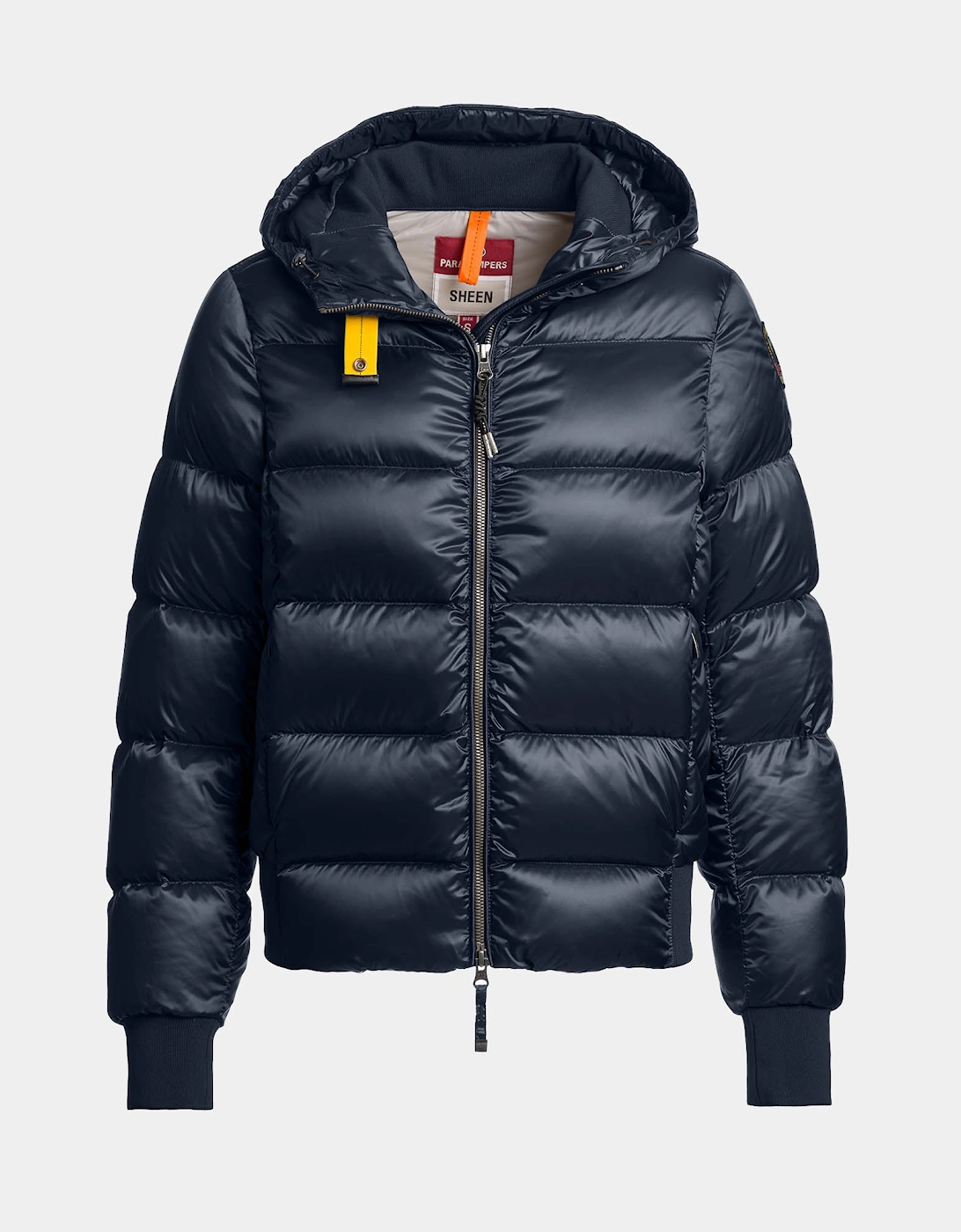 Parajumpers Mariah Womens Hooded Down Bomber Jacket - Blue Navy 316