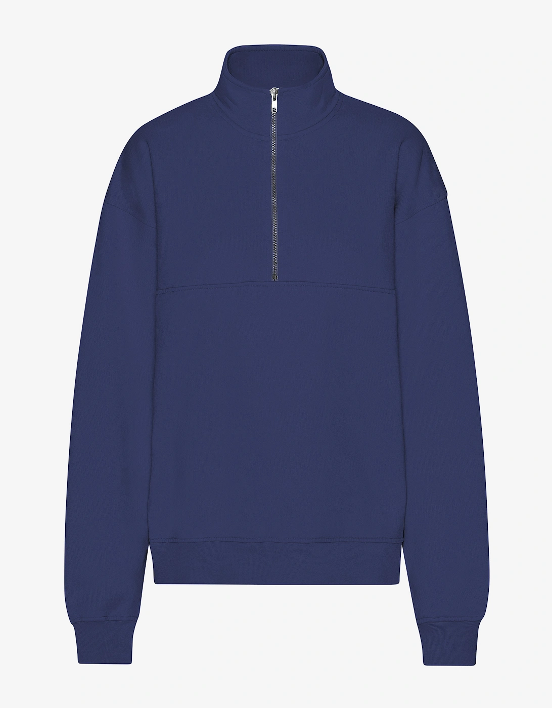 Colorful Standard Organic Quarter Zip Sweatshirt - Marine Blue