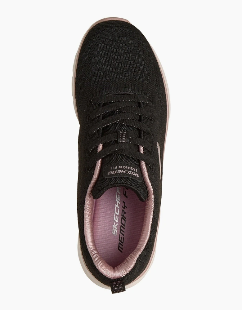 Skechers Fashion Fit 2.0 Polyester Women's Black /Rose Gold Trainers