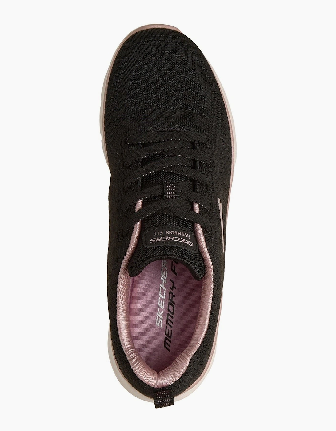 Skechers Fashion Fit 2.0 Polyester Women's Black /Rose Gold Trainers
