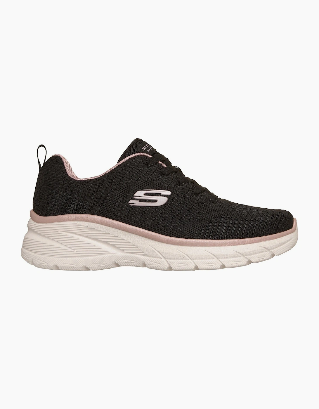 Skechers Fashion Fit 2.0 Polyester Women's Black /Rose Gold Trainers
