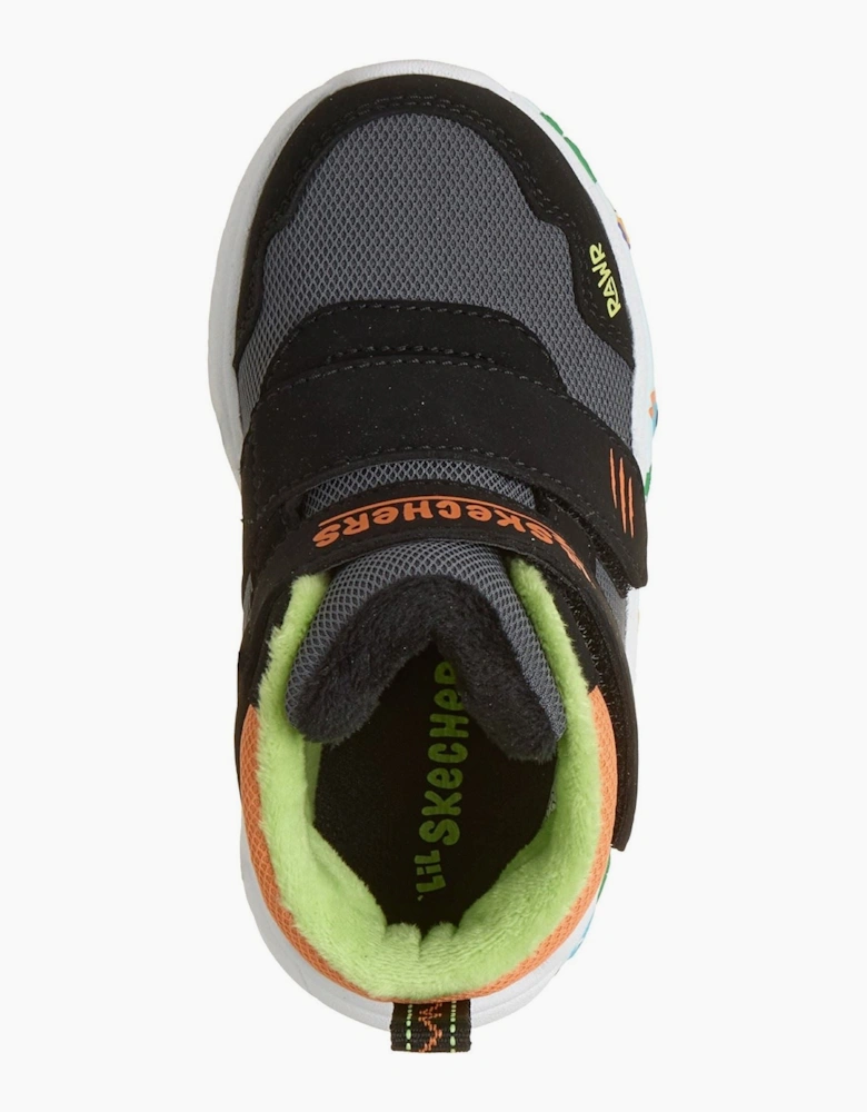 Skechers Play Scene Frosty Pals Black/Charcoal/Orange Trainers