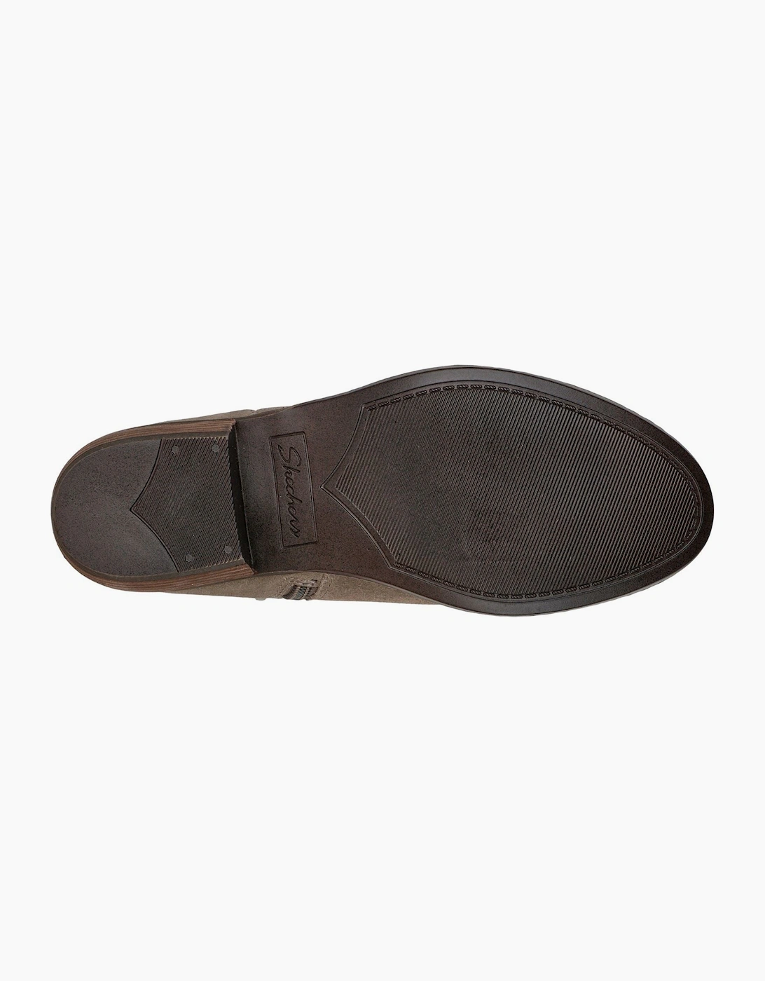 Skechers Texas Modern Western Leather Women's Dark Taupe Suede Boots