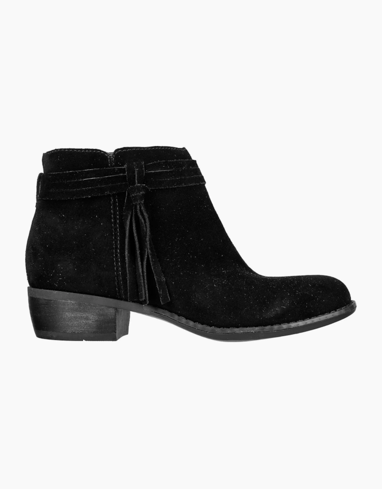 Skechers Texas Modern Western Leather Women's Black Suede Boots