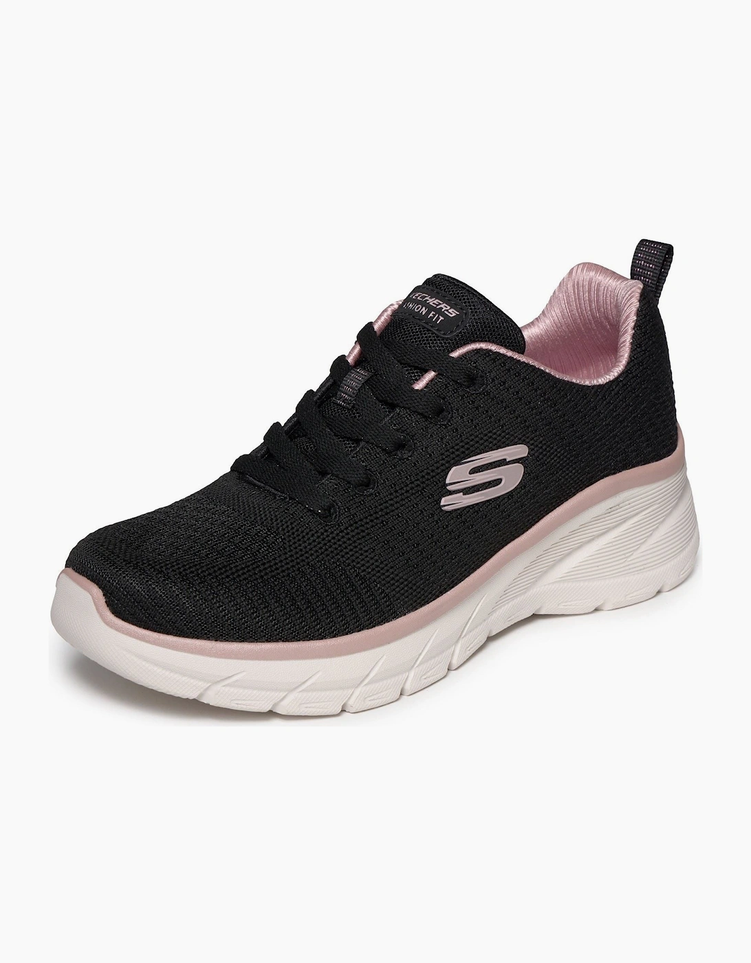 Skechers Fashion Fit 2.0 Polyester Women's Black /Rose Gold Trainers