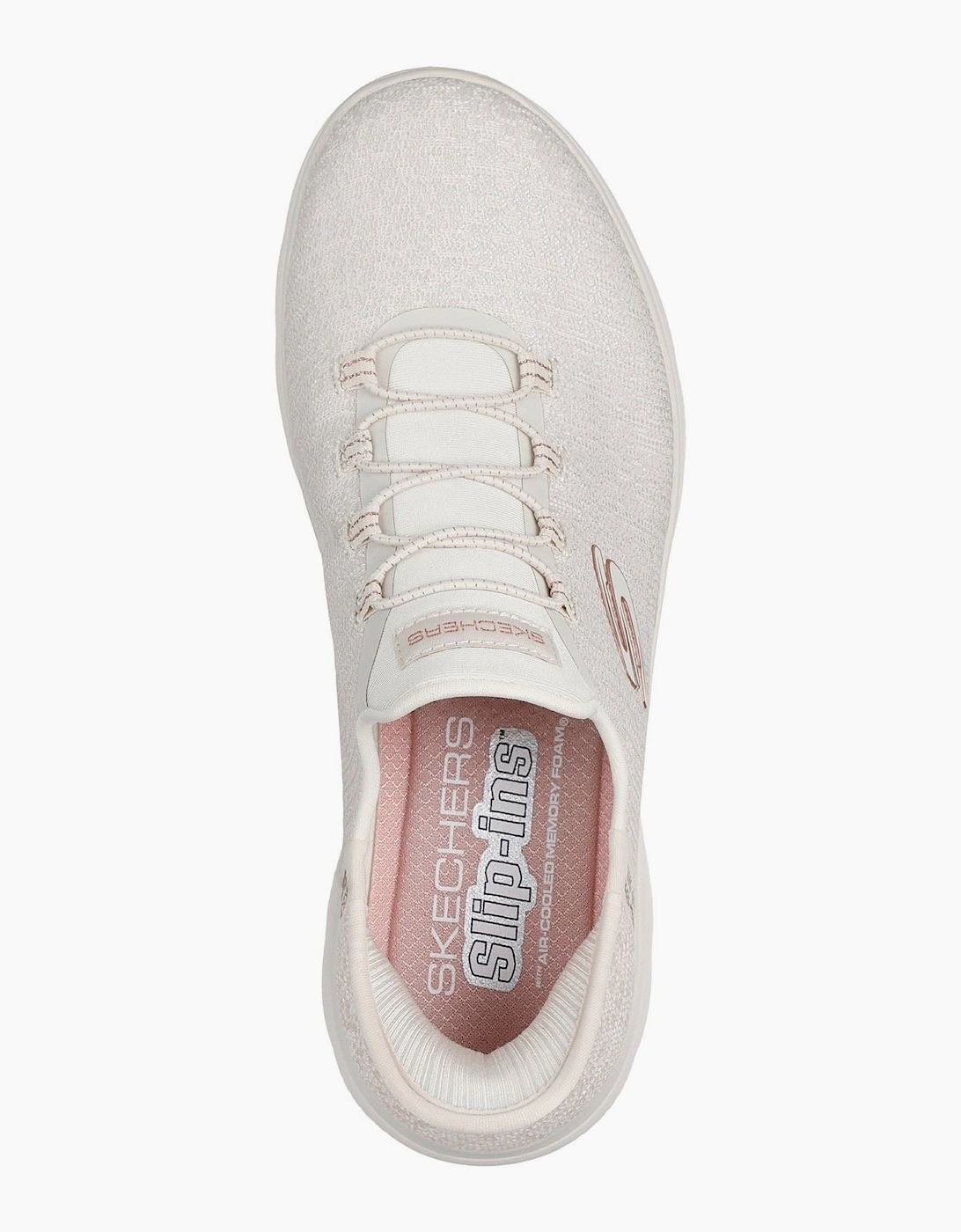 Skechers Summits Lunar Glow Textile Women's Natural/Rose Gold Trainers
